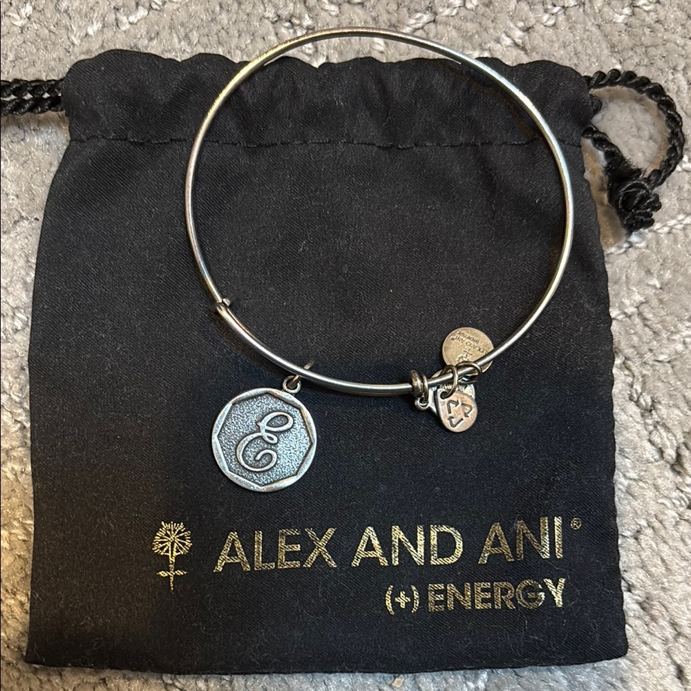 Alex and Ani “E” Initial Bracelet